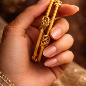 Traditional Gold Finish Openable Bangles