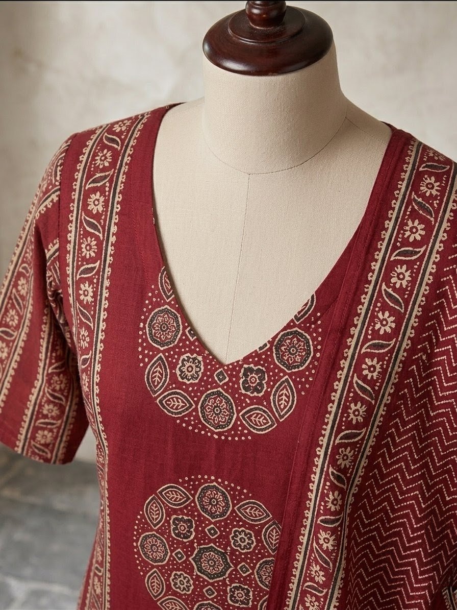 Elegant Maroon 3-Piece Salwar Suit Set